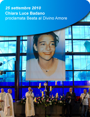 25 settembre 2010: Chiara Luce Badano proclamata Beata al Divino Amore