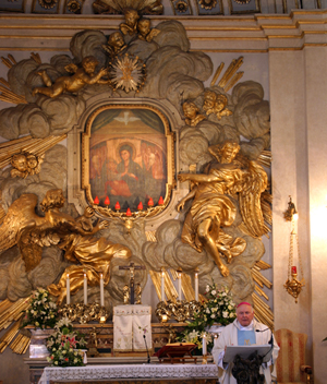 L'altare dell'Antico Santuario