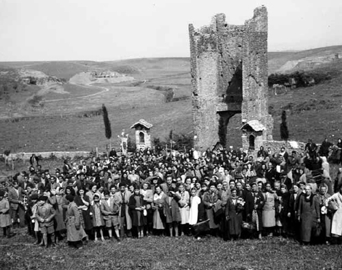 Il pellegrinaggio al Divino Amore secondo una foto d'epoca