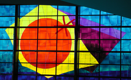 Vetrata artistica del Nuovo Santuario della Madonna del Divino Amore