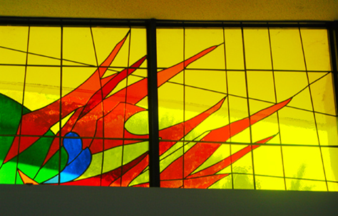 Vetrata artistica del Nuovo Santuario della Madonna del Divino Amore