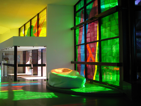 Vetrata artistica del Nuovo Santuario della Madonna del Divino Amore