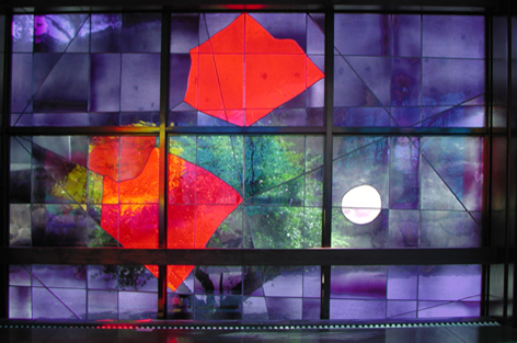 Vetrata artistica del Nuovo Santuario della Madonna del Divino Amore