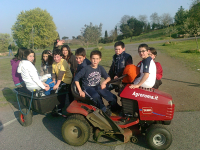 Un gruppo di ragazzi della parrocchia
