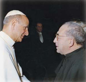 Il Servo di Dio Don Umberto Terenzi con Paolo VI